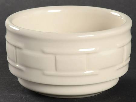 Woven Traditions Ivory Custard Cup/Dip by Longaberger