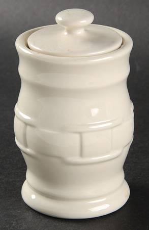 Woven Traditions Ivory 3" Storage Jar & Lid by Longaberger