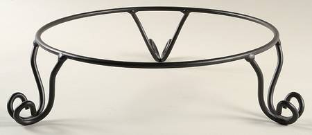Woven Traditions Ivory Metal Stand for 12" Pasta Serving Bowl