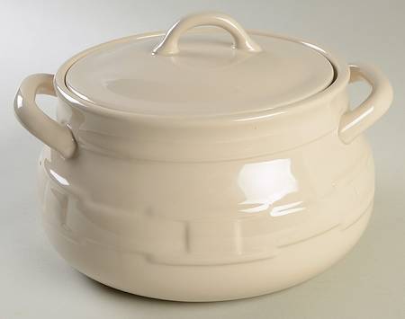 Woven Traditions Ivory Tureen &  Lid