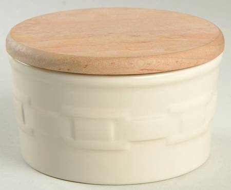 Woven Traditions Ivory Dip Bowl and Lid by Longaberger