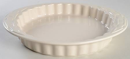 Woven Traditions Ivory 11'' Quiche by Longaberger
