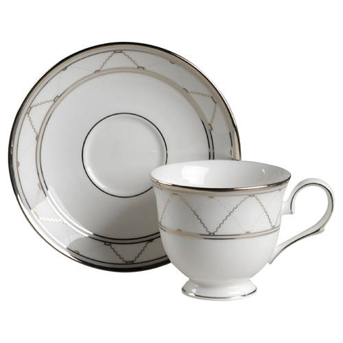Crossroads Footed Cup & Saucer Set