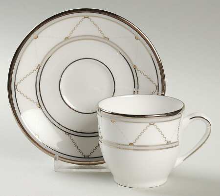 Crossroads Flat Demitasse Cup & Saucer Set