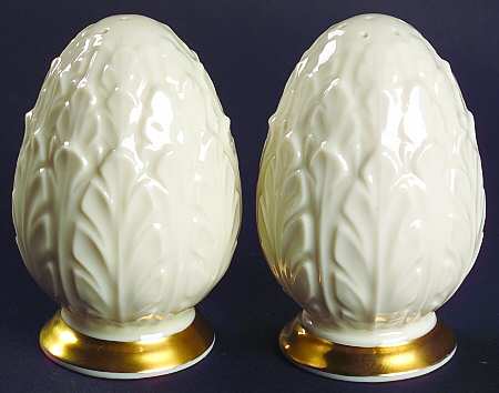 Woodleaf Collection Gold Salt & Pepper Set