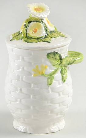 Rustic Daisy Instant Coffee Jar & Lid
