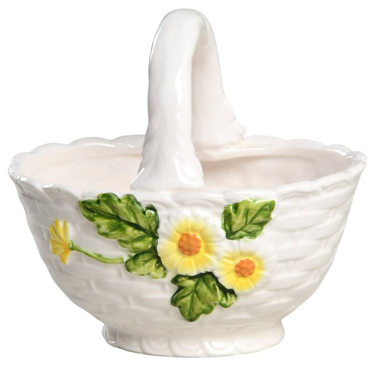 Rustic Daisy Small Basket