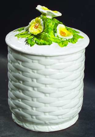 Rustic Daisy Medium Canister & Lid