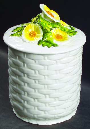 Rustic Daisy Large Canister & Lid
