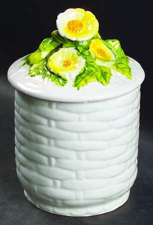 Rustic Daisy Small Canister & Lid