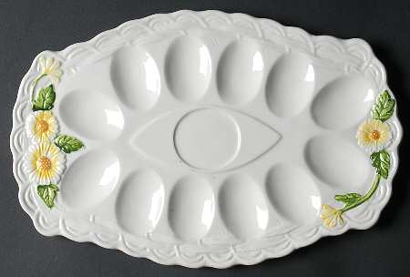 Rustic Daisy Deviled Egg Plate