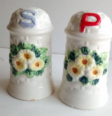 Rustic Daisy Salt & Pepper Set