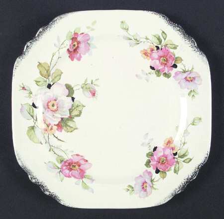 Wild Rose Square Luncheon Plate