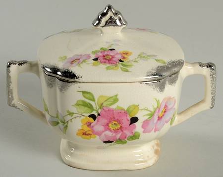 Wild Rose Sugar Bowl & Lid