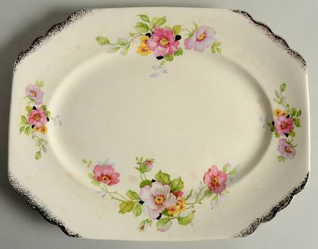 Wild Rose 11" Oval Serving Platter
