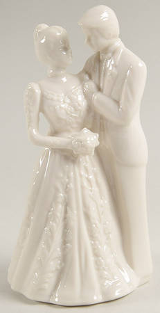 Wedding Promises Collection Bride and Groom Cake Topper (Plain)