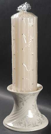 Wedding Promises Collection Pillar Set (Holder & 9" Candle)