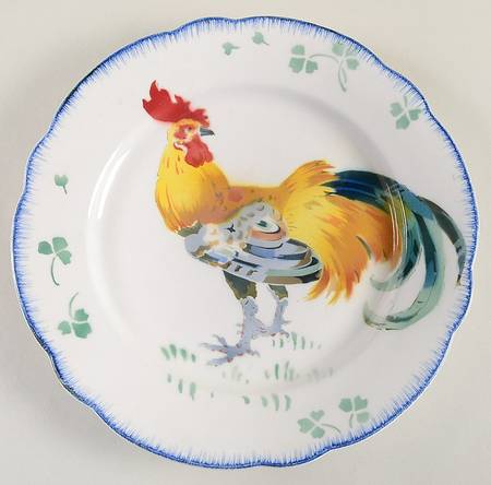 Les Coqs Luncheon Plate