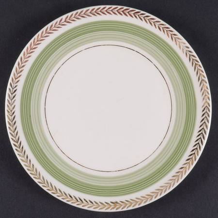 Coronet Green Bread & Butter Plate