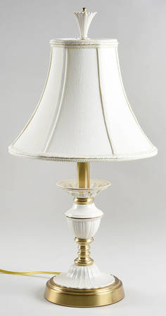 Matelasse 20" Electric Lamp & Shade