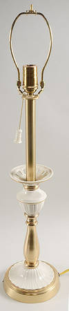 Matelasse 33" Electric Lamp No Shade
