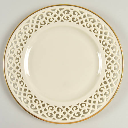 Matelasse Accent Luncheon Plate
