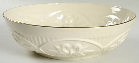 Matelasse 12" Shallow Round Bowl