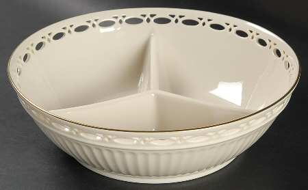 Matelasse 3 Section Condiment Dish