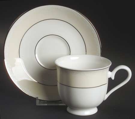 Faith Footed Cup & Saucer Set