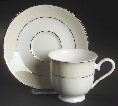 Faith Footed Cup & Saucer Set