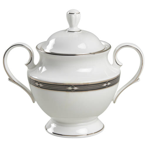 Diamond Solitaire Sugar Bowl & Lid