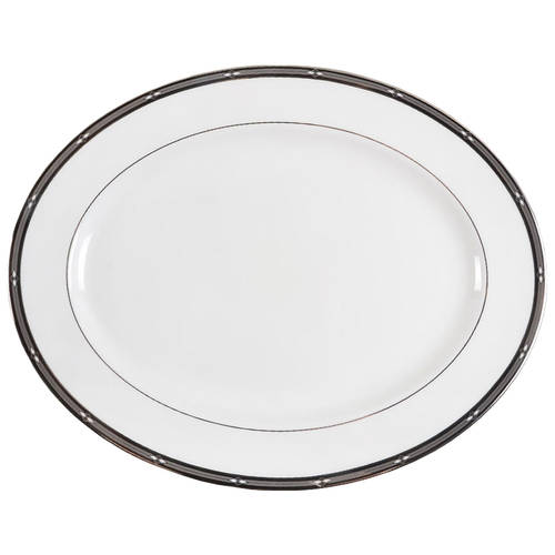 Diamond Solitaire 16" Oval Serving Platter