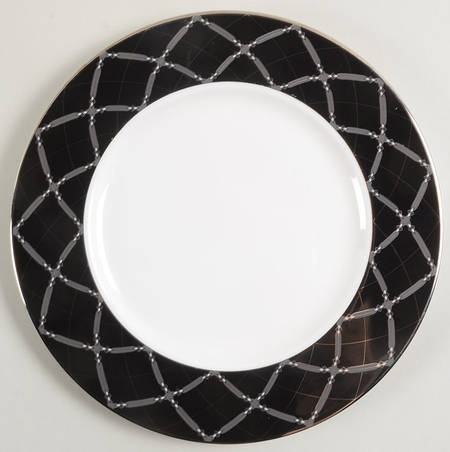 Diamond Solitaire Accent Luncheon Plate