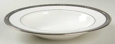 Diamond Solitaire Rim Soup Bowl