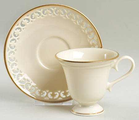 Modano Lace Footed Cup & Saucer Set