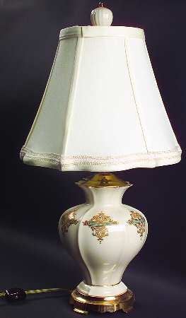 Catalan Collection 19" Electric Lamp & Shade
