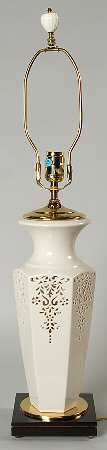 Renaissance Lace Collection 27" Electric Lamp No Shade
