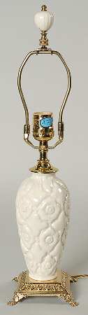 Buttons & Bows Collection 16" Electric Lamp No Shade