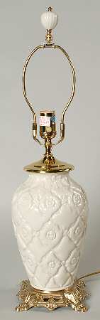 Buttons & Bows Collection 22" Electric Lamp No Shade