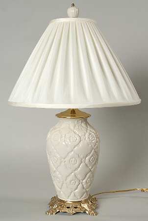 Buttons & Bows Collection 22" Electric Lamp & Shade