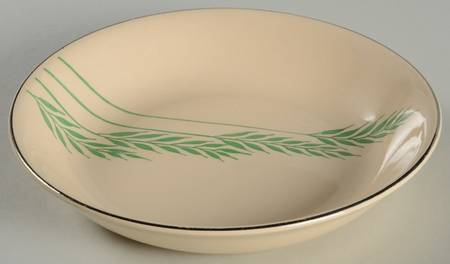 Green Wheat (Round) Coupe Soup Bowl