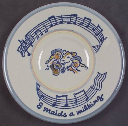 Twelve Days of Christmas Dessert/Pie Plate