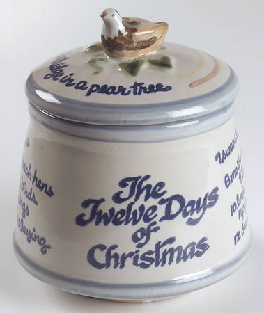Twelve Days of Christmas Candy Box & Lid