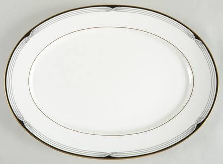 Erica (Japan Backstamp Mark) 16" Oval Serving Platter