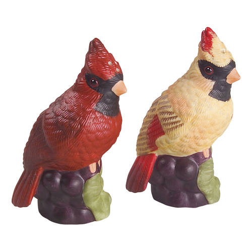 Winter Greetings Figural Salt and Pepper