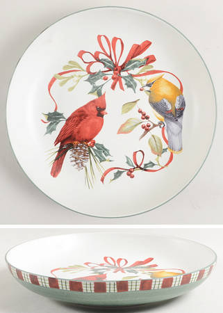 Winter Greetings 9" Individual Pasta Bowl