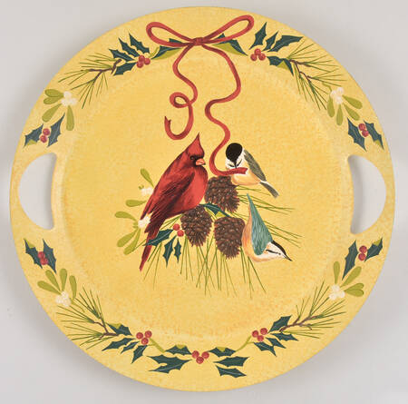 Winter Greetings Metal Serving Tray by Lenox