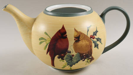 Winter Greetings Teapot No Lid