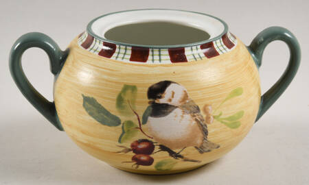 Winter Greetings Sugar Bowl No Lid