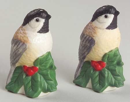 Winter Greetings Figural Salt and Pepper